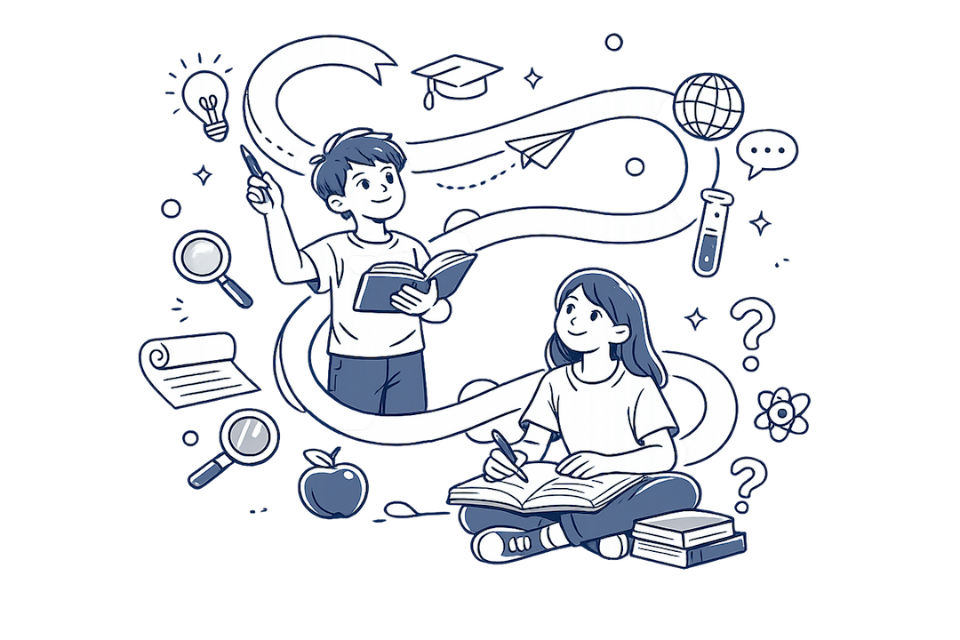 Ученики за учёбой